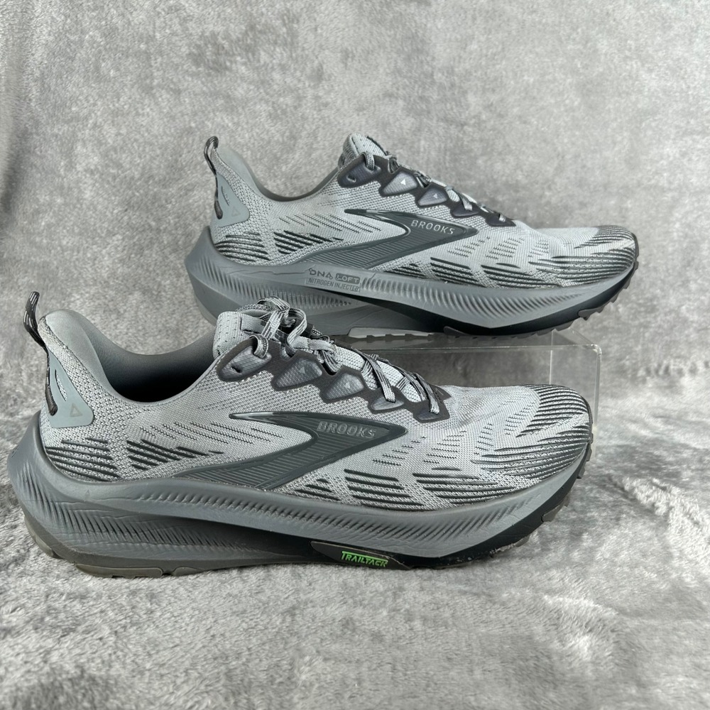 Brooks Ghost Trail Mens Running Shoes Grey Black 1104751D004 Size 12